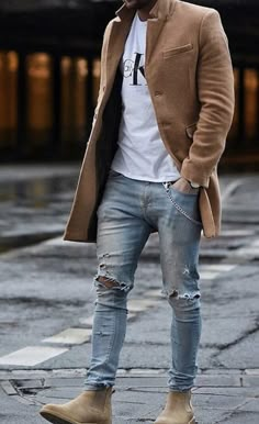 Urban Male Fashion, Tan Mens Outfits, Fall Fits For Men, Men’s Attire, European Outfits Men, Black Men Classy Outfits, Mens Winter Outfits Casual Cold Weather, Casual Wedding Outfit Men, Mens Red Carpet Looks