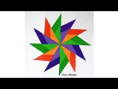 an image of a colorful star made out of paper