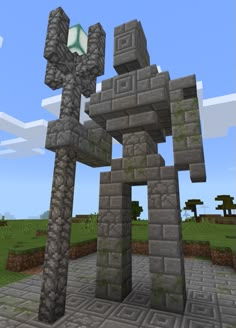 an image of a man made out of rocks