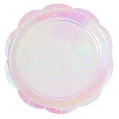 Iridescent Scallop Edge Large Paper Plates - Ellie and Piper Pastel Theme Party, Iridescent Party, Pink Party Supplies, Holographic Paper, Pastel Birthday, Iridescent Foil, Pastel Party, Mermaid Theme Party, Polka Dot Paper