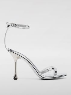 Heeled Sandals JIMMY CHOO Woman color Silver Luxury Heels, Jimmy Choo Pumps, Jimmy Choo Heels, Hearts Desire, Heeled Sandals, Woman Colour, Women's Pumps, Jimmy Choo, Sandals Heels