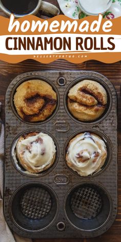 Add these Homemade Cinnamon Rolls to your breakfast on-the-go options! This small-batch cinnamon roll recipe doesn't contain any yeast and so quick to make. It also makes a simple back-to-school recipe!