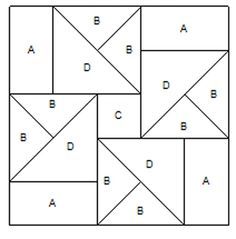 the block is made up of four squares