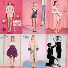 Barbie Press Tour, Press Tour Outfits, Elite Employees, 1950s Girl, Barbie Memes, Old Barbie Dolls, Magazine Aesthetic, Outfit Planning, Feminine Outfits