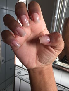 Short Natural Nails Acrylic Classy, Matte Acrylic Nails, Natural Nails Manicure, Acrylic Toe Nails, Bling Acrylic Nails, Short Acrylic Nails Designs, Clear Nails