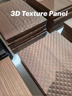 3d texture panels are stacked on top of each other