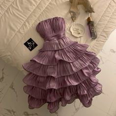 Cute Fancy Dresses Short, Chic Purple Outfit, Purple Gala Dress, Purple Dress Aesthetic, 18th Birthday Outfit, Clothes Pattern, Prom Dress Inspiration, Elegante Casual, Short Homecoming Dress