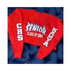 Senior Sweatshirts Available in all colors, please use personalization field to -Design number -specific color of sweatshirt -include 2/3 school colors for the words -include name -include school initials -Glitter or No Glitter  If you have a specific way you want the sweatshirt made please message me. If getting Design 1 with a picture or school logo please send picture through message.  Since this is unisex sweatshirt, the fit is intended to be over-sized. If you are wanting a fitted look, we Senior Sweatshirts, Design Number, Class Of 2023, School Logo, School Colors, Sweater Pullover, Dallas Tx, Unisex Sweatshirt, All The Colors