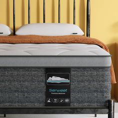 an image of a mattress on a bed frame