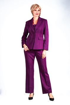 Giovanna S0740 2 piece Pant Suit Colors: Navy, Purple Sizes: 8, 10, 12, 14, 14W, 16, 16W, 18, 18W, 20W, 22W, 24W, 26W Dressy Pant Suits, Suit Colors, Denim Maxi Dress, Navy Purple, Pant Suit, Bell Sleeve Dress, African Print, Bell Sleeves, Dresses With Sleeves