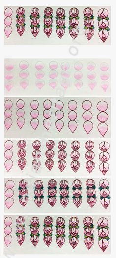 several images of different shapes and sizes of heart shaped stickers on a white background