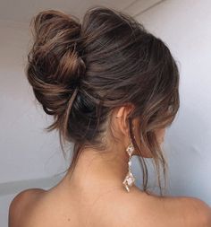 Bridesmaid Hair Inspo, Bridemaids Hairstyles, Rambut Brunette, Hair Upstyles, Bridal Hair Updo, Wedding Guest Hairstyles