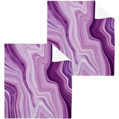 purple and white marble pattern on two different sheets, one is folded over the other