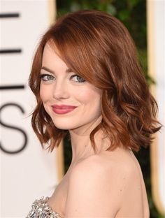 Emma Stone Hairstyles, Trendy We Fryzurach, Haircut Styles For Women, Curly Bob Hairstyles, Short Haircut, Golden Globe, Emma Stone