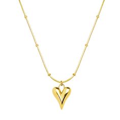 18k Gold Plated Stainless Steel "Heart" Necklace Intensity Waterproof Hypoallergenic. Elevate Your Style, Not Your Budget! Introducing Our Charming 18k Gold Plated Stainless Steel "Hearts" Necklace! This Lovely Piece Combines An Intense Modern Design With Exceptional Durability. Waterproof And Hypoallergenic, It's Perfect For Any Occasion And Ideal For Sensitive Skin. Add A Touch Of Romance To Your Style With This Beautiful Accessory. Intensity Is Top Class Stainless Steel Jewelry With Three Lay Maya Gold, Gold Heart Necklace, Hypoallergenic Jewelry, Waterproof Jewelry, Affordable Jewelry, Fine Jewellery Necklace, Fashion Jewelry Necklaces, Steel Jewelry, Stainless Steel Jewelry