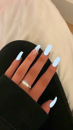 Cute Gel Nails, White Nail, Acrylic Nails Coffin Short, Short Acrylic Nails Designs