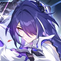 acheron icon — honkai: star rail Honkai Starrail, Silver Wolf, Honkai Star Rail, Art Icon, Star Rail, Purple Hair, Girl Icons, Cute Icons, Anime Character