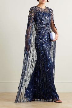 Sequin Prom Dresses Mermaid, Female Profile, Tulle Gown, Jenny Packham, Princess Of Wales, Beautiful Gowns, One Piece Swimwear, Cloak, Net A Porter