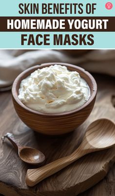 Benefits Of Yogurt, Yogurt Face Mask, Yogurt Benefits, Homemade Lotion Bars, Homemade Face Mask, Beauty Treatments Skin Care, Summer Skincare Routine, Healthier Alternatives, Homemade Facial Mask