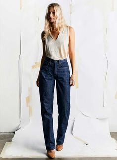 trudie indigo rigid – imogene + willie Fitted Recycled Denim Jeans, Imogene Willie, Selvage Denim, Wardrobe Planning, Denim T Shirt, Selvedge Denim, Winter Aesthetic, Clothes To Buy, Graphic Tee Shirts