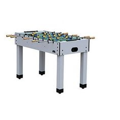 a foosball table is shown with two legs and one leg on the ground