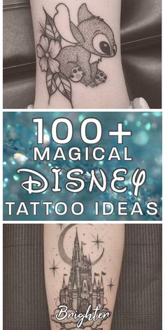 the disney tattoos are all different colors and designs