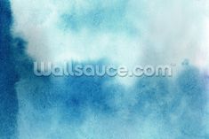 an abstract blue and white watercolor background