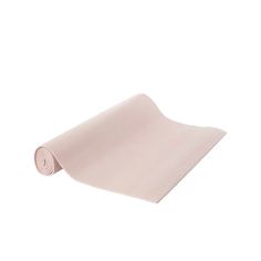 a pink yoga mat on a white background