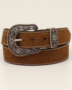 Shyanne Women's Tooled Floral Strap Western Belt | Boot Barn Girly Cowgirl, Country Belts, Granola Outfits, Botas Western, Cowgirl Belts, Looks Country, Western Belt Buckles, Estilo Country, Western Women