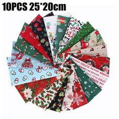 a bunch of different types of christmas fabric on a white background with the words topps 25