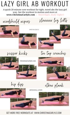 a woman doing the lazy girl ab workout