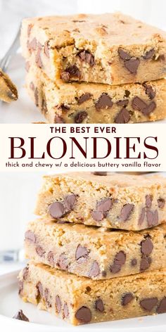 Easy Blondie Recipe, Best Blondies, Best Blondies Recipe, Making Brownies, Easy Dessert Bars, Blonde Brownies, Easy Bar Recipes