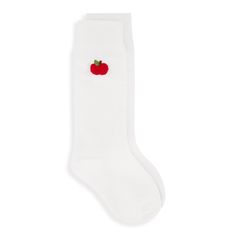 Our adorable socks add that extra touch of style to any outfit. White available with precious embroidery. Sizes Infant (3-12m), Toddler (1-2y), XS (2-4y), S (3-7y). Knee High Socks are final sale, no returns or exchanges. Apple Socks, Swim Party, Preppy Plaid, Back To School Essentials, Outfit White, School Essentials, Knee High Socks, Clothing Essentials, Fall Shopping