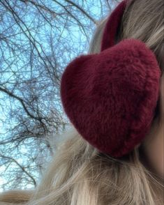 cute heart earmuffs Heart Earmuffs, Christmas Wishlist For Teens, Shortcake Aesthetic, Skibidi Sigma, Month Animals, Season Outfits, Winter Inspo, Pink Winter, Winter Love