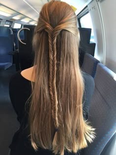 #braidtutorial #hairstylesforthinhair #hairstyleinspiration #hairstyletutorial Stylish Braids, Long Blonde, Skateboarder, Long Straight Hair, Long Blonde Hair, Everyday Hairstyles