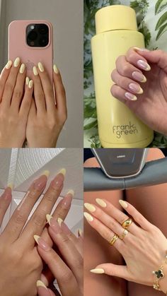 Capture the essence of sunny days with our radiant summer yellow nails! Flash a smile on your hands with a color that's as warm and inviting as a sunny afternoon. Basic Nails Ideas, Nails Ocean, College Nails