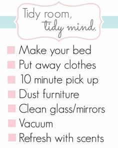 Clean Room Checklist, Cer Nocturn, Room Cleaning Tips, Room Checklist, Tidy Room, Clean Your Room, Cleaning My Room, Room Hacks, Clean Bedroom