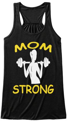 Mom Strong Limited Edition Black Women's Tank Top Front Mother Days Gift, Mother Runner, Black Tank Top Women, Mama Bear Shirt, Strong Mom, Daughters Shirt, Family Tees