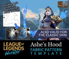 an advertisement for the league of legend's avatar, which is also available in the game