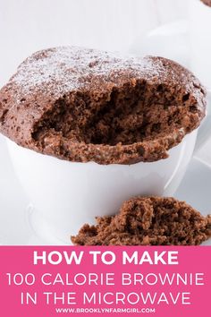 two white bowls filled with chocolate cake on top of a plate next to a spoon