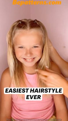 Easy Hairstyles for Girls that Look Amazing & Adorable 1st Day Of Kindergarten Hairstyles, Cute And Easy Hairstyles For Preteens, Cute Hairstyles For Girls Kids 10-11, Hairstyle For Kindergarten, Easy Hair Styles For Short Hair For Kids, Simple Girls Hairstyles Kids, Pre K Hairstyles Girl, Kindergarten Graduation Hairstyles, Cute Braided Hairstyles For Short Hair