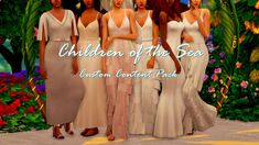 Sims 4 Wedding Dress CC Children Of The Sea, Cc Packs, Sims 4 Children, Wedding Themed, Sims4 Clothes