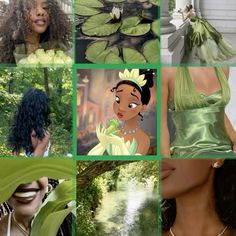 the princess and the frog collage