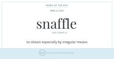 the word snaffle is written in black and white on a light blue background