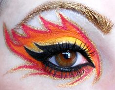 Alien Make-up, Dragon Makeup, Fantasy Make-up, Alien Makeup, Make Up Designs, Fire Fairy