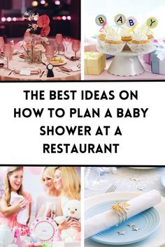 the best ideas on how to plan a baby shower at a restaurant