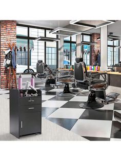 the salon is clean and ready for customers to use