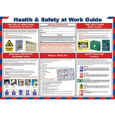 a health and safety work guide poster