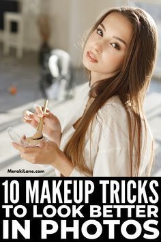 How To Look Photogenic Tips, How To Get Better Quality Pictures, Makeup Tutorial For Pictures, Makeup Tutorial For Photoshoot, Makeup For Pictures Photo Shoots, Picture Makeup Tutorial, How To Pose For Headshots, How To Smile In Pictures Tips Faces, How To Be More Photogenic Tips