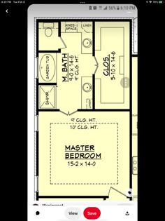 the floor plan for a small house on an iphone